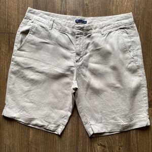 GAP Beige Linen Blend Women’s Bermuda Shorts